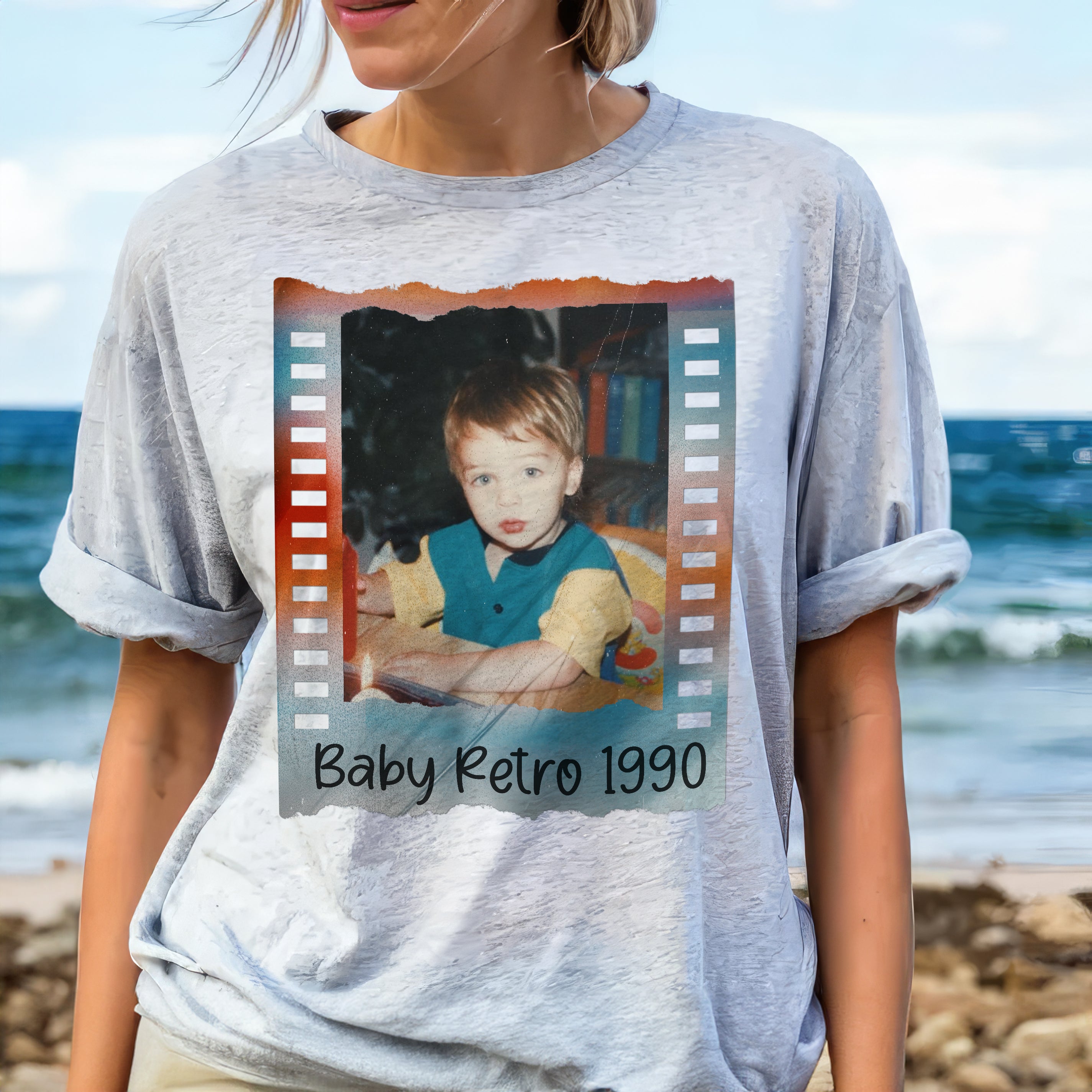 Custom Photo Shirt - Personalized Picture Tee for Birthday, Christmas, Thanksgiving - Vintage Graphic T-Shirt