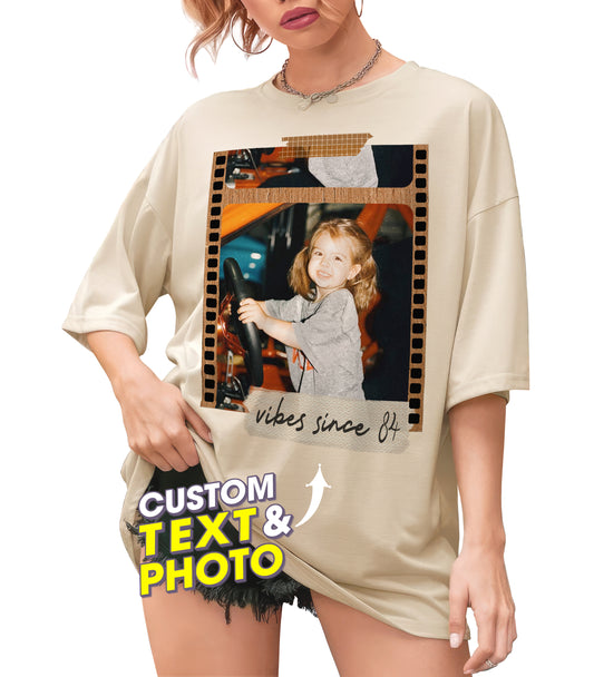 Custom Shirt with Photo Custom Birthday Shirt with Picture On Shirt Custom Photo Shirt Picture Shirt Custom Graphic Vintage Tees Christmas Birthday Thanksgiving