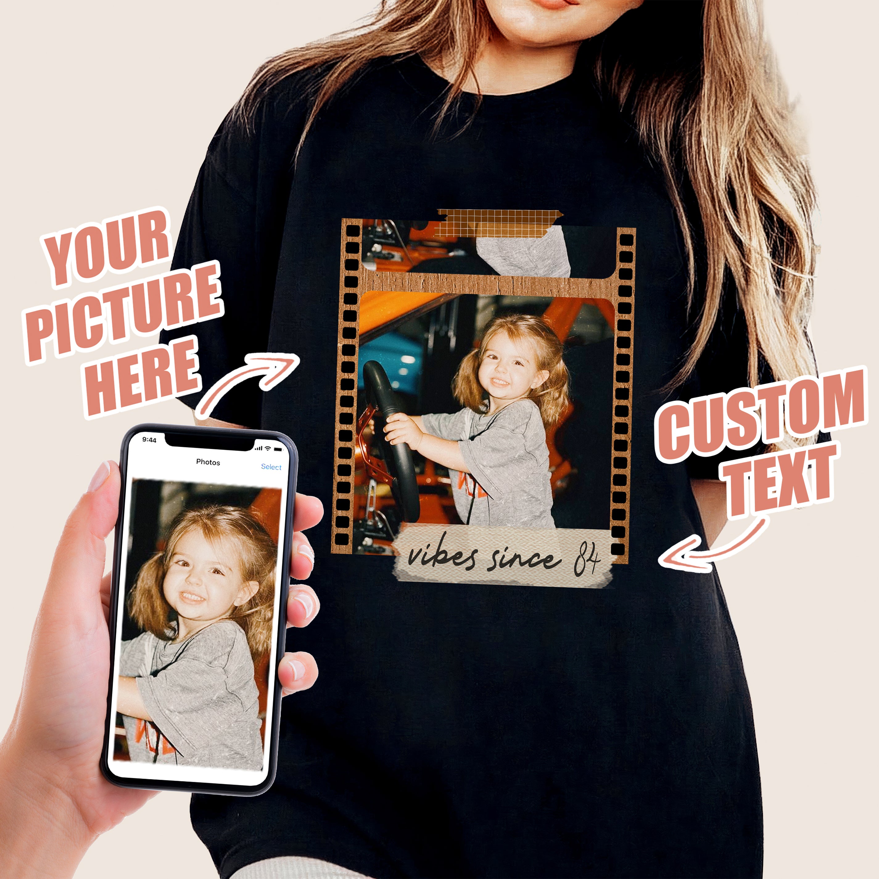 Custom Shirt with Photo Custom Birthday Shirt with Picture On Shirt Custom Photo Shirt Picture Shirt Custom Graphic Vintage Tees Christmas Birthday Thanksgiving