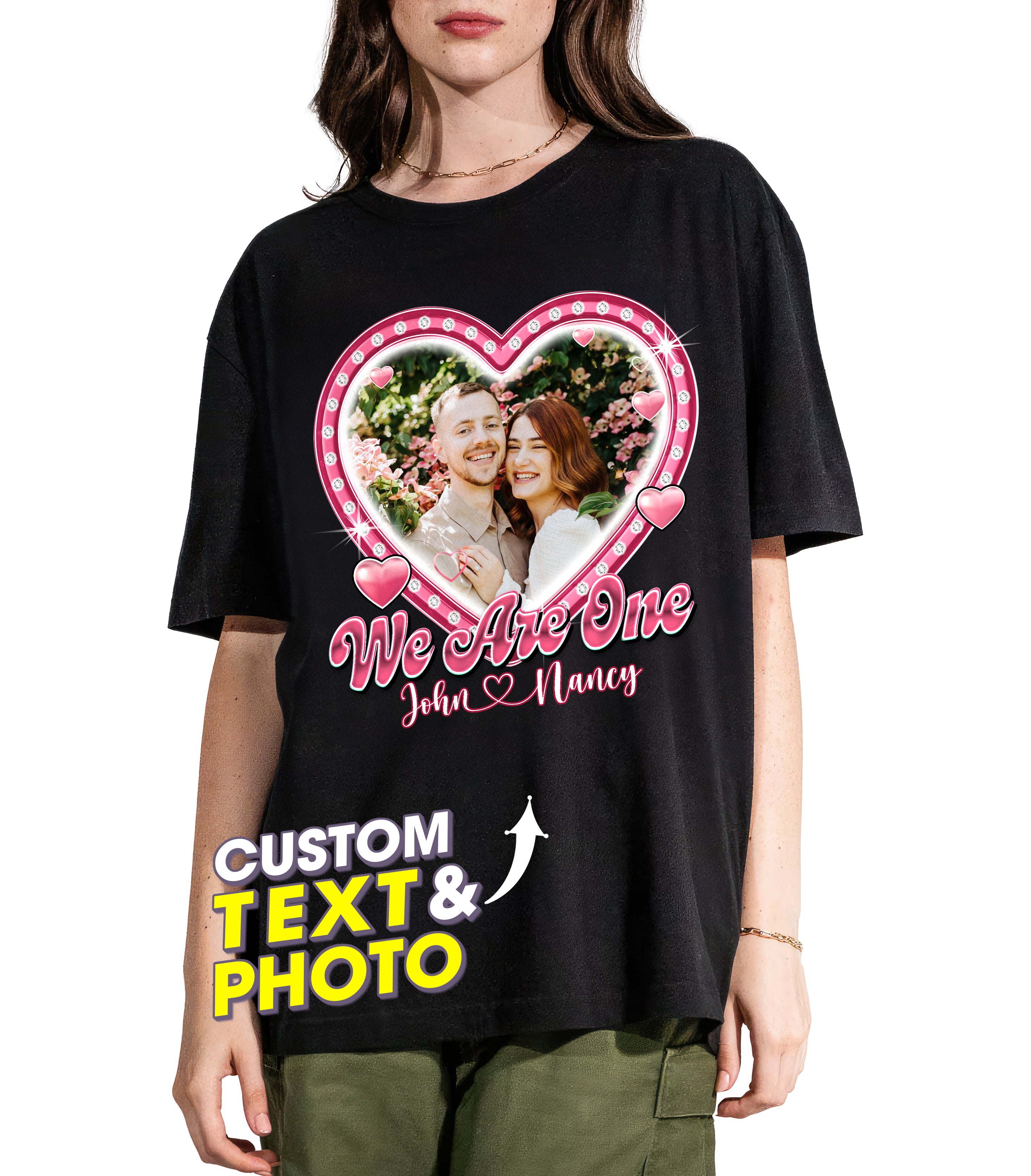 Custom Shirt with Picture Shirt Custom Girlfriend Face Shirt for Boyfriend Personalized I Heart My Girlfriend Boyfriend Shirt with Face Photo Tshirt for Couple Valentine Gift