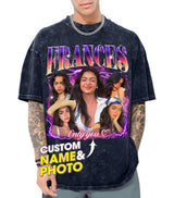 Custom Tee Custom Your Own Bootleg Rap Shirt Customized Girlfriend Shirt with Face Photo Graphic Tees Personalized Shirts for Birthday