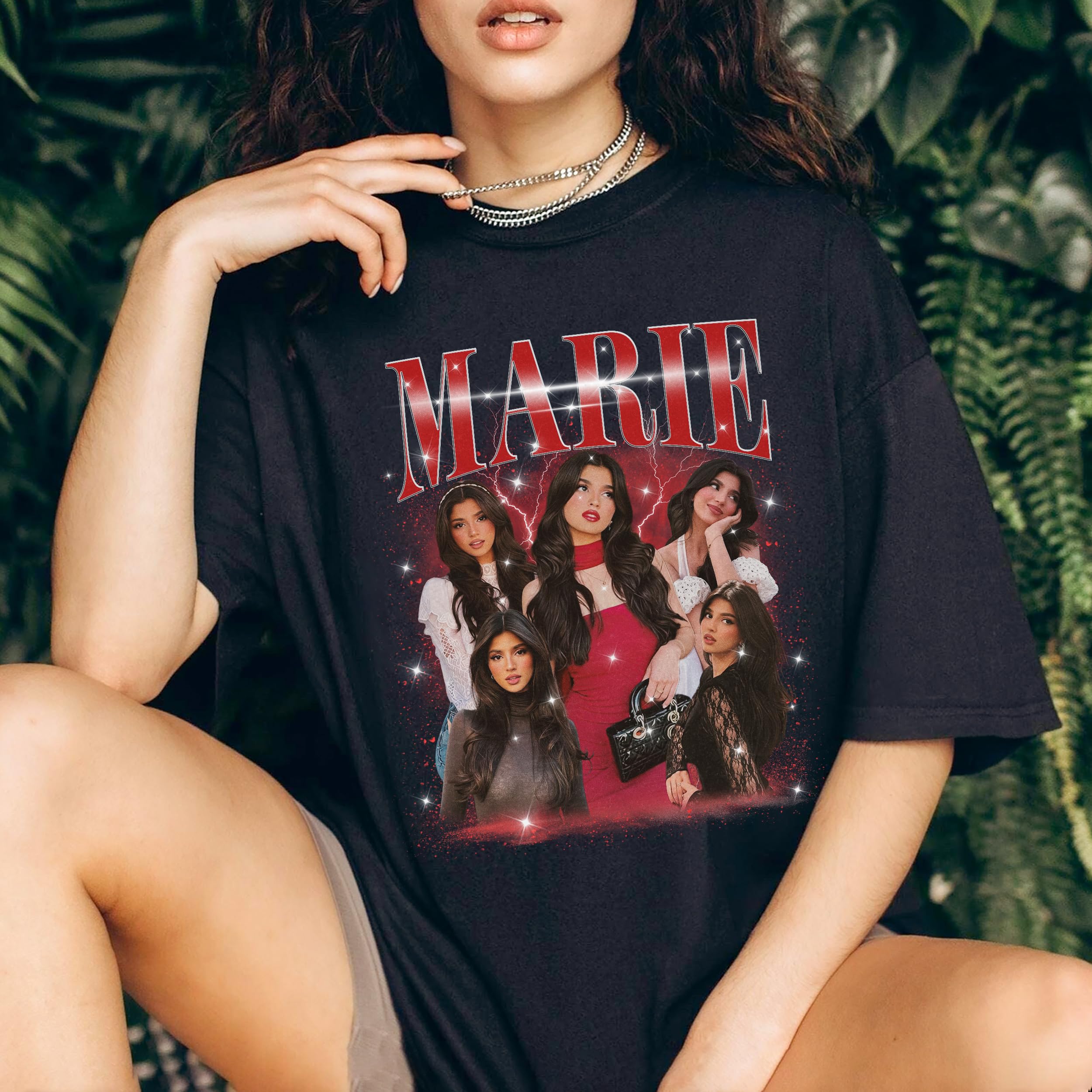 Custom Shirt for Boyfriend Bootleg Rap Tee Custom Girlfriend Shirt with Vintage Face Photo Customize Graphic Tees Personalized Shirts for Birthday Valentines