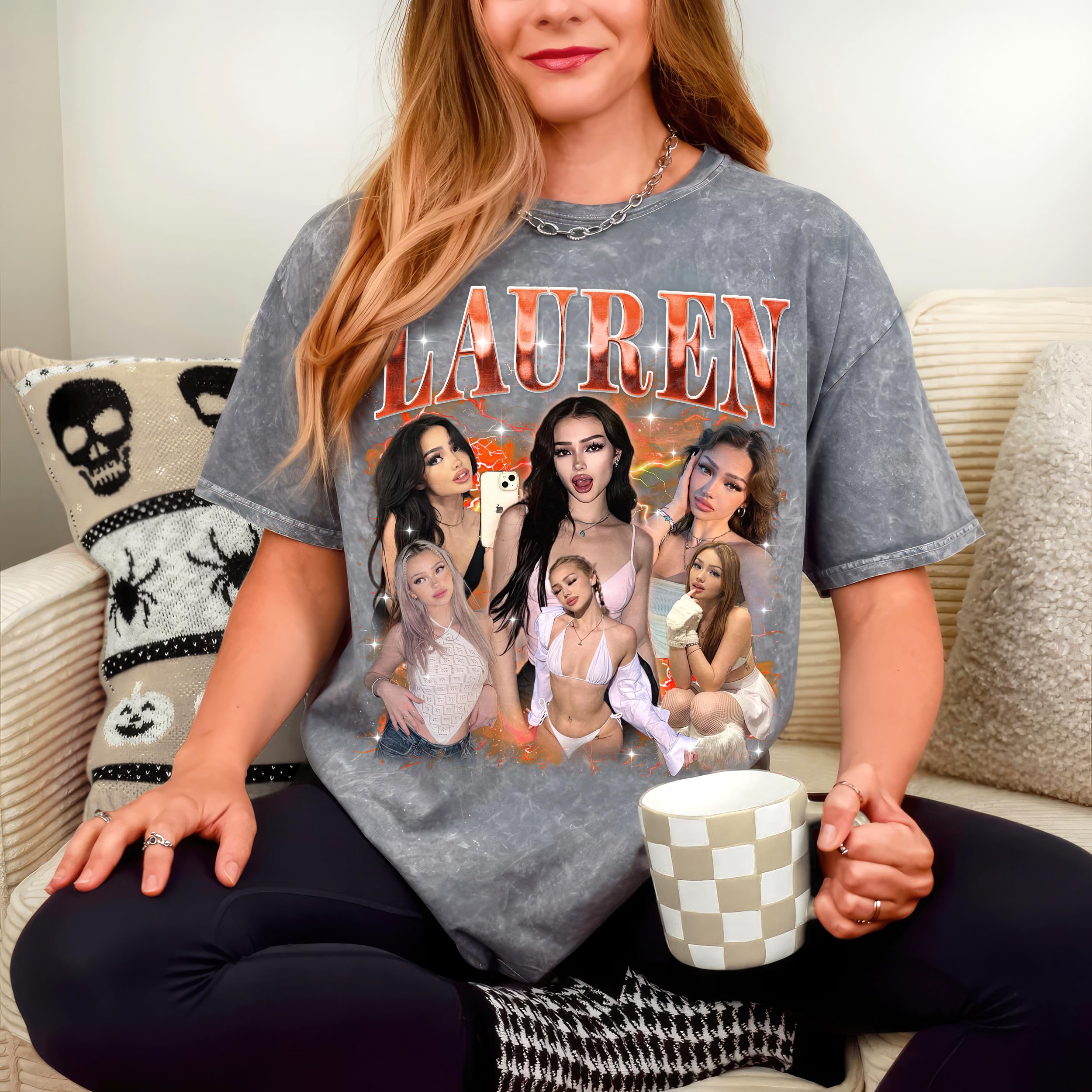 Custom Girlfriend Shirts for Boyfriend Bootleg Rap Tee Custom Face Shirt with Photo Customize Graphic Tees Personalized Shirt for Birthday Valentines