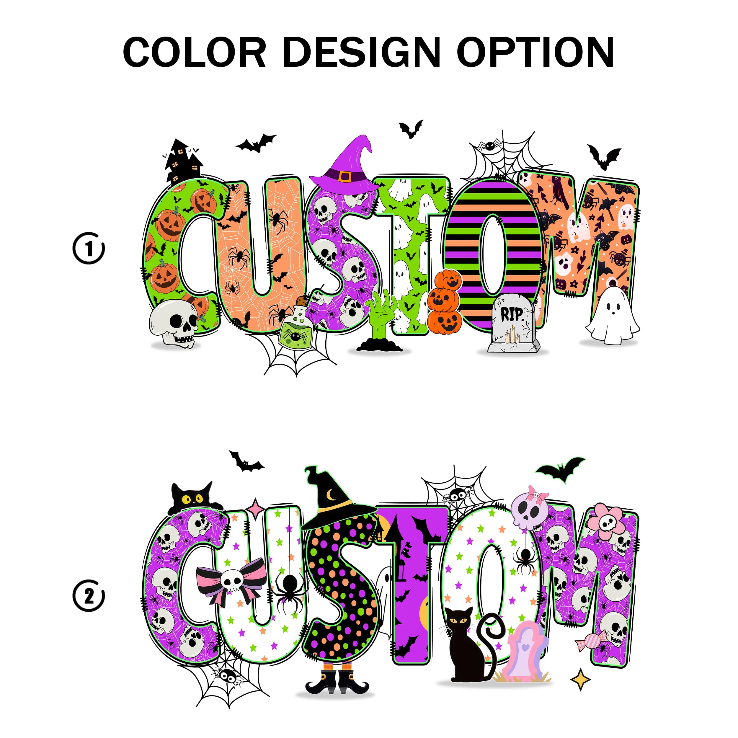 Custom Kids Halloween Shirt for Girls Boys Custom Name Little Pumpkin Witch Youth Costume Girls Shirts Spooky Ghost Tee