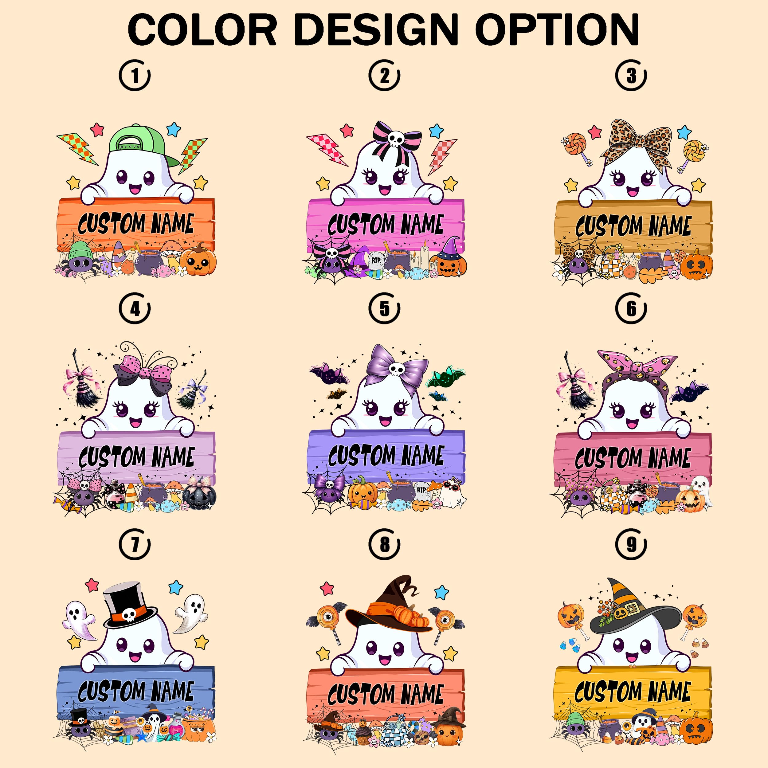 Custom Halloween Kids for Shirt Custom Name Holloween Shirts Pumpkin Boys Girls Shirt Youth Costume Girls Shirts Spooky Ghost Tee