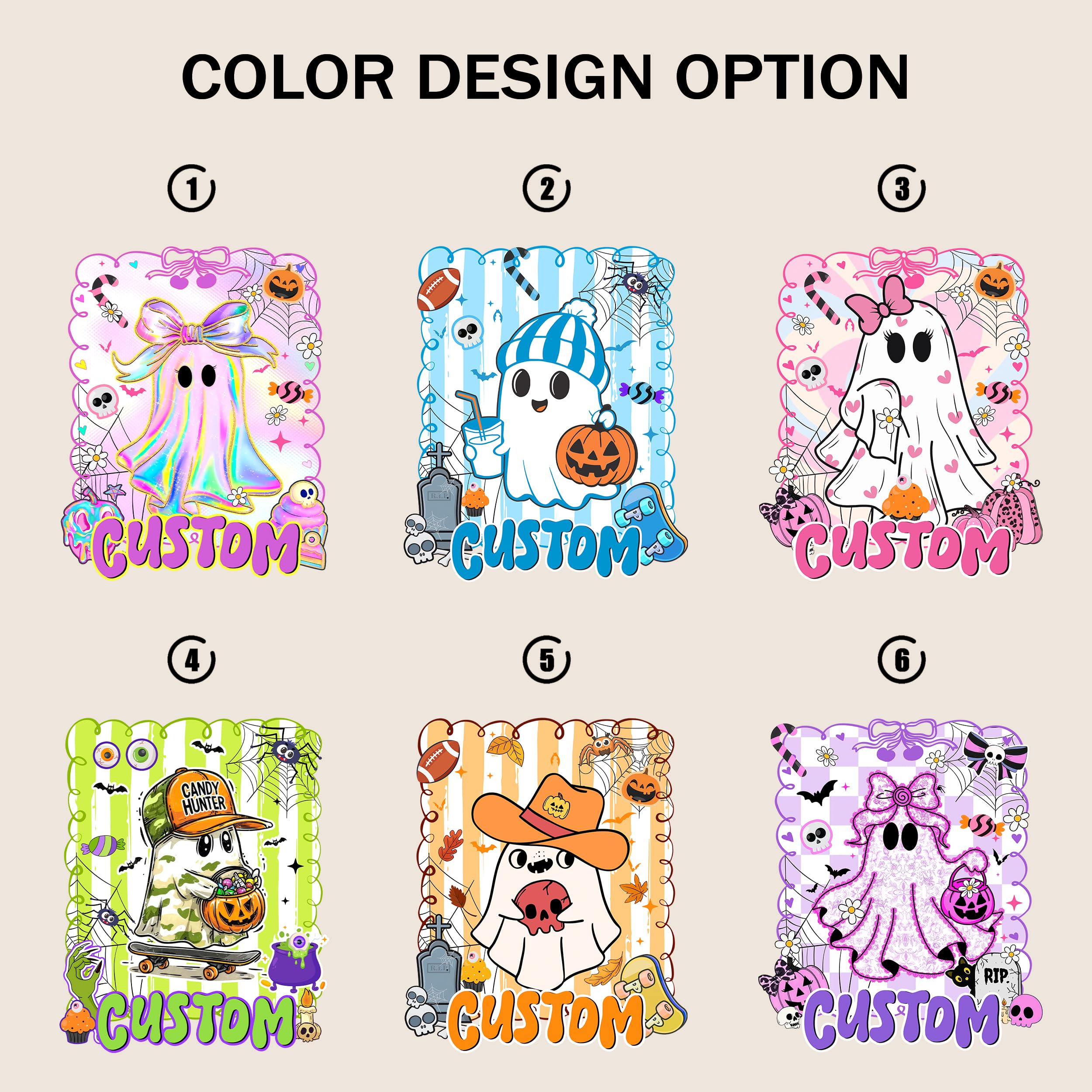 Custom Halloween Shirts for Kid Custom Name Boy Girls Halloween Shirt Pumpkin Ghost Tops Kids Outfits Boo Tee