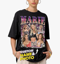 Custom Bootleg Rap Tee Shirt for Boyfriend Girlfriend Custom Face Tshirt Vintage Graphic Shirt Gift Idea Birthday